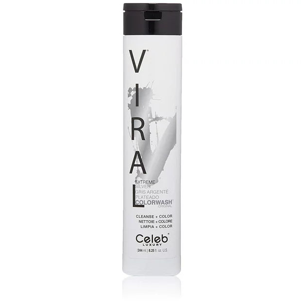Viral Extreme Silver Colorwash