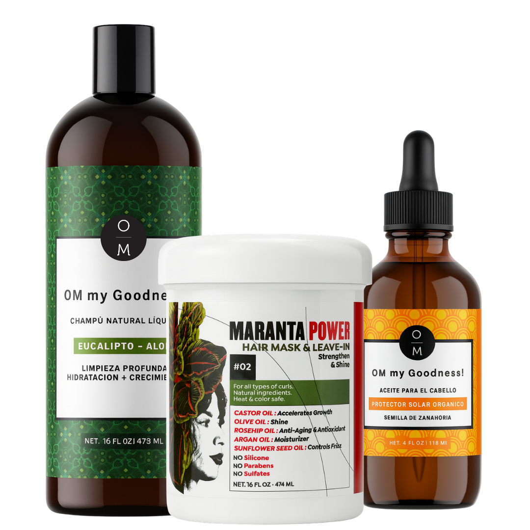 Shampoo + Hair Mask de Maranta Power + Solar 4oz