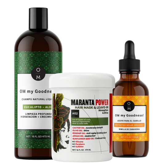 Shampoo + Hair Mask de Maranta Power + Solar 4oz
